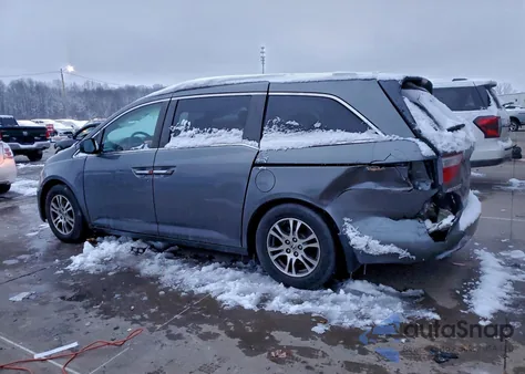 2012 Honda Odyssey Exl из США, поврежденный, VIN 5FNRL5H64CB066299